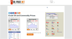 Desktop Screenshot of oil-price.net