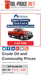 Mobile Screenshot of oil-price.net
