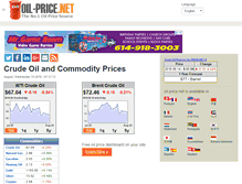 Tablet Screenshot of oil-price.net